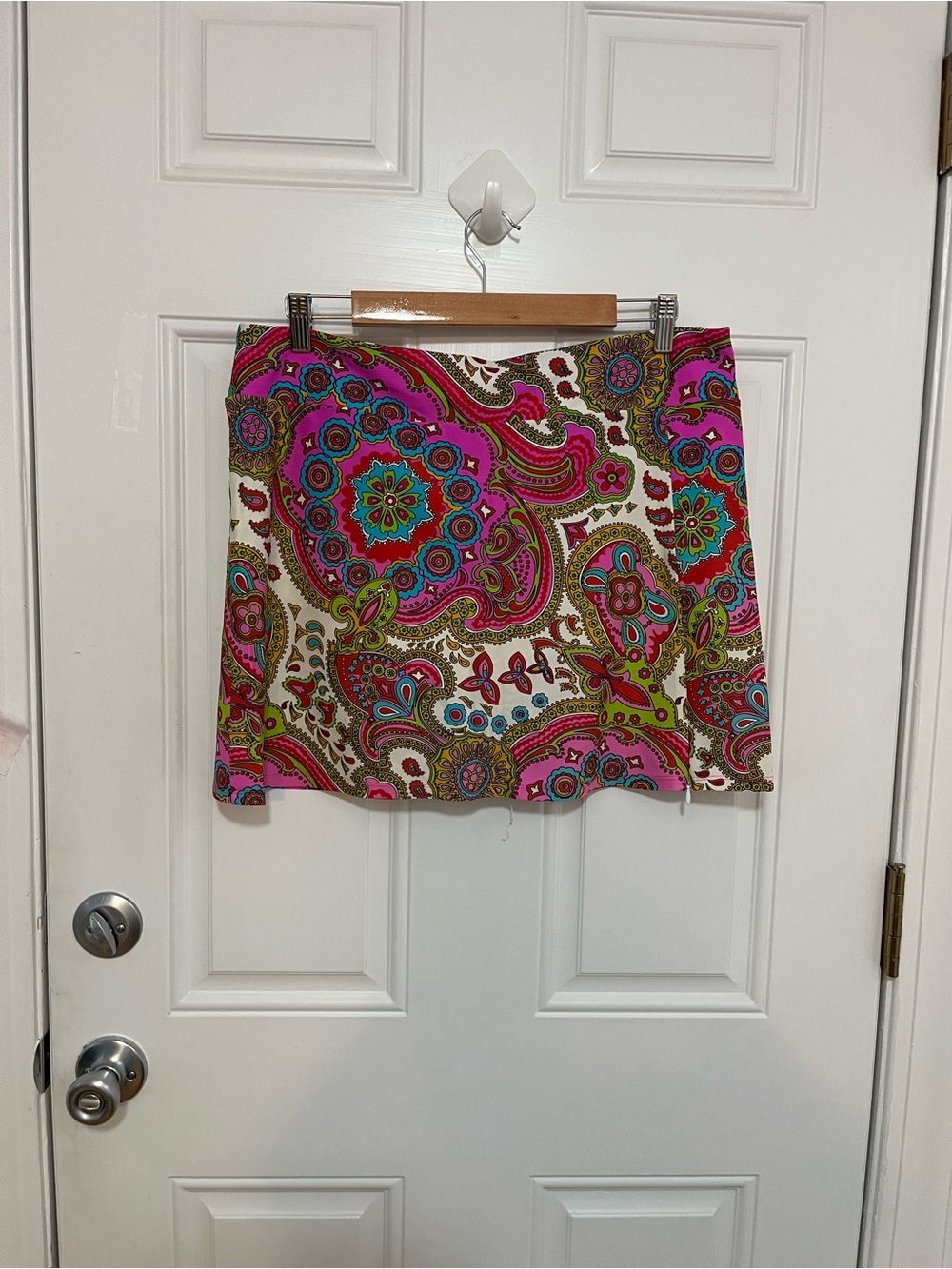 Vibrant Pink Paisley Skort
